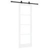 Porte Coulissante avec Kit de Quincaillerie 'ORKDAL'Blanche 73.5x211 cm 