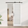Porte Coulissante avec Kit de Quincaillerie 'ORKDAL'Blanche 73.5x211 cm 