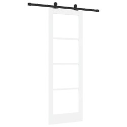 Porte Coulissante avec Kit de Quincaillerie 'ORKDAL'Blanche 73.5x211 cm 