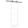 Porte Coulissante avec Kit de Quincaillerie 'ORKDAL'Blanche 73.5x211 cm 