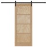 Porte coulissante avec quincaillerie 83x202 cm en bois massif de pin 