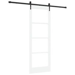 Porte coulissante avec quincaillerie 'ORKDAL'blanche 78x211 cm 