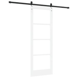 Porte coulissante avec quincaillerie 'ORKDAL'blanche 78x211 cm 
