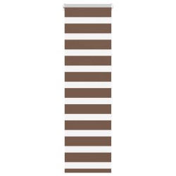 Store zèbre marron 45x150 cm largeur du tissu 40,9 cm polyester 