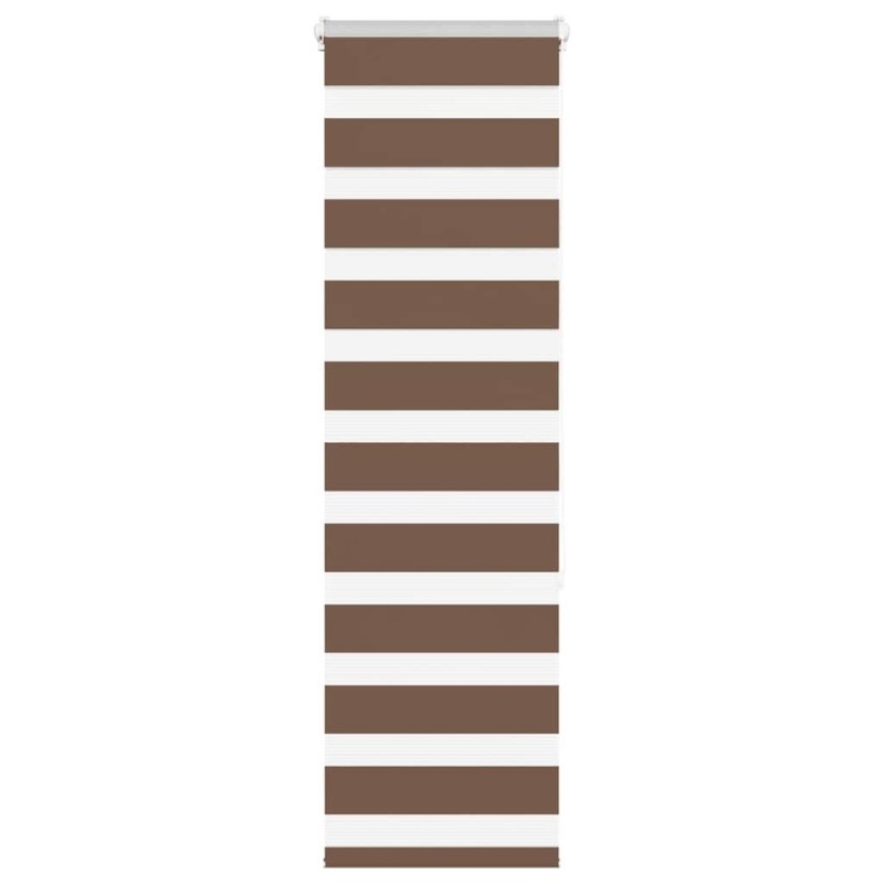Store zèbre marron 45x150 cm largeur du tissu 40,9 cm polyester 