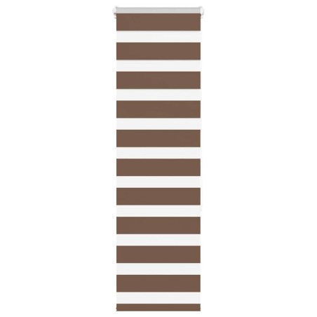 Store zèbre marron 45x150 cm largeur du tissu 40,9 cm polyester 