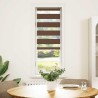 Store zèbre marron 45x150 cm largeur du tissu 40,9 cm polyester 