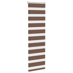 Store zèbre marron 45x150 cm largeur du tissu 40,9 cm polyester 