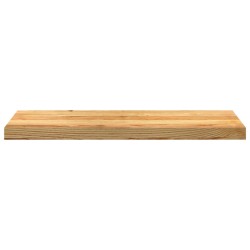 Marches d'escalier 4 pcs marron clair 80x25x2 cm chêne massif 