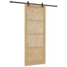 Porte coulissante avec kit de quincaillerie 'ORKDAL'en bois massif de pin 