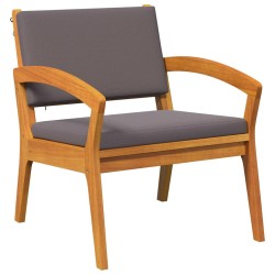 Chaises de jardin 2 pcs 59,5x70,5x72,5 cm en bois massif d'acacia 