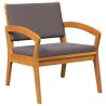 Chaises de jardin 2 pcs 59,5x70,5x72,5 cm en bois massif d'acacia 