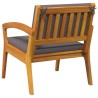 Chaises de jardin 2 pcs 59,5x70,5x72,5 cm en bois massif d'acacia 
