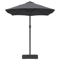 Parasol de jardin Anthracite 385 x 209 x 244 cm tissu 