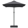 Parasol de jardin Anthracite 385 x 209 x 244 cm tissu 