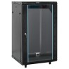 Coffret de réseau 18U 19" IP20 noir 60x60x100 cm 
