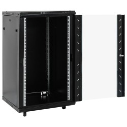 Coffret de réseau 18U 19" IP20 noir 60x60x100 cm 
