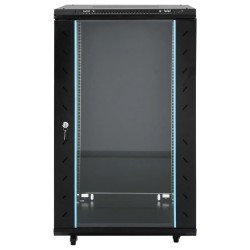 Coffret de réseau 18U 19" IP20 noir 60x60x100 cm 