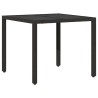 Ensemble de salle à manger pour jardin 3 pcs Noir 