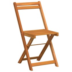 Ensemble Bistro Pliable 5 Pièces en Bois Massif Acacia 