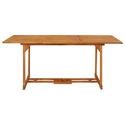 Table à dîner de jardin 180x90x75 cm Bois d'acacia solide 