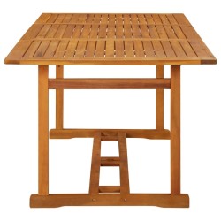 Table à dîner de jardin 180x90x75 cm Bois d'acacia solide 