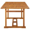 Table à dîner de jardin 180x90x75 cm Bois d'acacia solide 