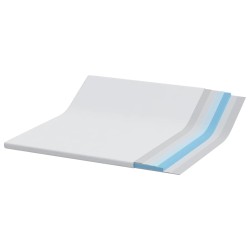 Coussins de Matelas Blanc 200 x 200 cm 