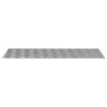 Plaques en Aluminium Antidérapantes à Motif Carreaux 4 pcs 100x40 cm 