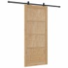 Porte coulissante avec matériel 'ORKDAL'en bois massif de pin 