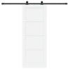 Porte coulissante avec quincaillerie 'ORKDAL'Bois massif blanc en pin 