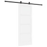 Porte coulissante avec quincaillerie 'ORKDAL'Bois massif blanc en pin 