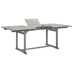 Table à dîner de jardin (150-200)x100x75cm Bois d'acacia massif 