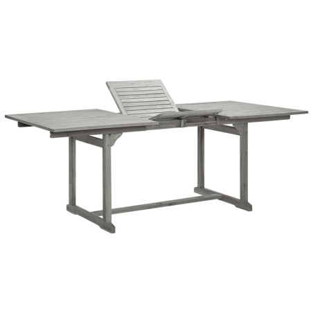 Table à dîner de jardin (150-200)x100x75cm Bois d'acacia massif 