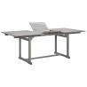 Table à dîner de jardin (150-200)x100x75cm Bois d'acacia massif 