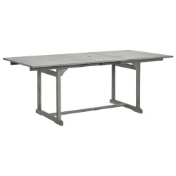 Table à dîner de jardin (150-200)x100x75cm Bois d'acacia massif 