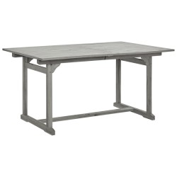 Table à dîner de jardin (150-200)x100x75cm Bois d'acacia massif 