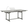 Table à dîner de jardin (150-200)x100x75cm Bois d'acacia massif 