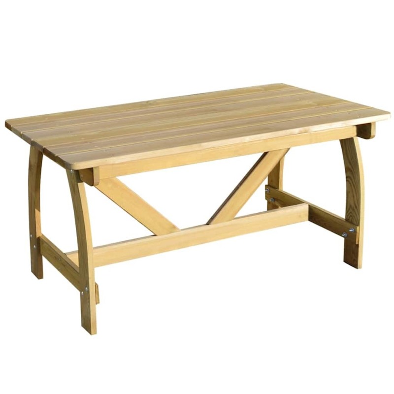 Table de jardin 150x74x75 cm Bois de pin imprégné Table de jardin 150x74x75 cm Bois de pin imprégné