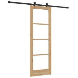 Porte coulissante avec kit de quincaillerie 