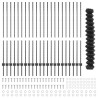 Clôture à mailles cadena avec 44 U Posts Gris 1.4x25 m Acier 