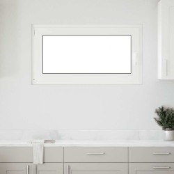 Fenêtre de sous-sol« RISOR » 110 x 70 cm oscillo-battante DIN gauche blanche 