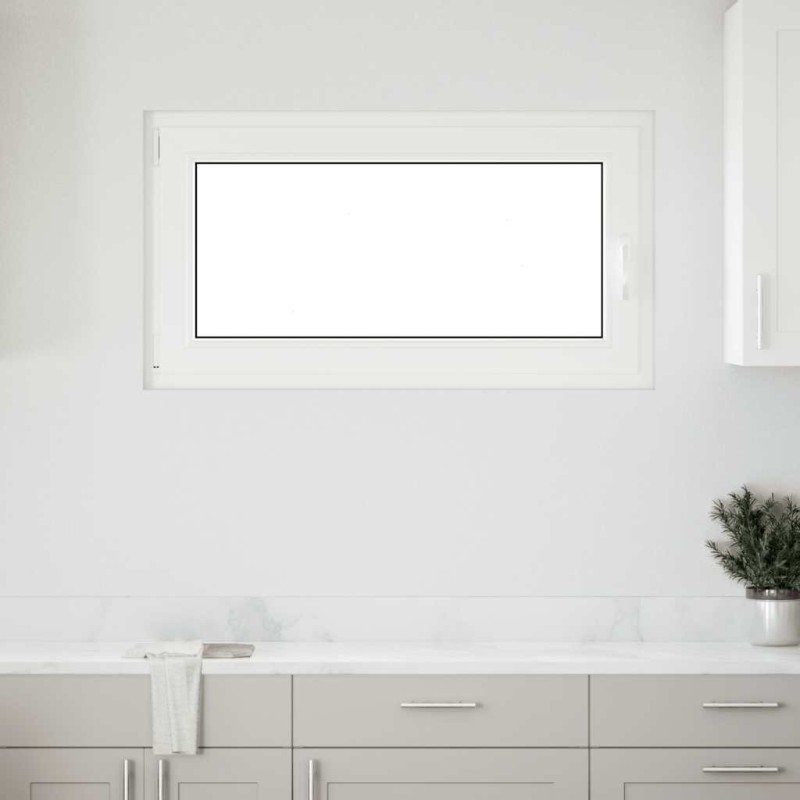 Fenêtre de sous-sol« RISOR » 110 x 70 cm oscillo-battante DIN gauche blanche 