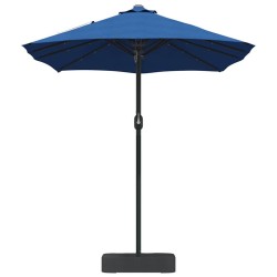 Parasol de jardin Bleu 385 x 209 x 244 cm tissu 