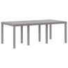 Table de jardin Gris clair 200x100x73 cm Poly Rattan 