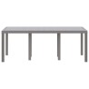 Table de jardin Gris clair 200x100x73 cm Poly Rattan 