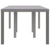 Table de jardin Gris clair 200x100x73 cm Poly Rattan 