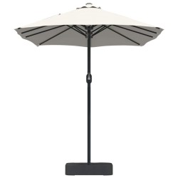 Parasol de jardin Couleur sable 385 x 209 x 244 cm tissu 