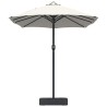 Parasol de jardin Couleur sable 385 x 209 x 244 cm tissu 