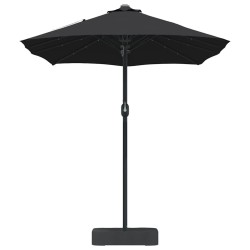 Parasol de jardin Noir 385 x 209 x 244 cm tissu 